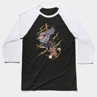 Drawing of Baba Yaga Baseball T-Shirt